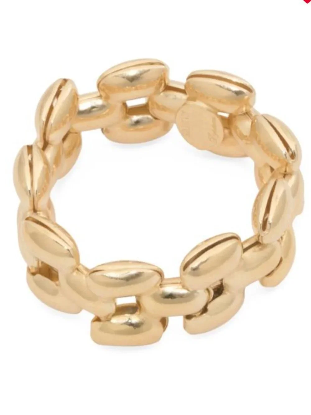 Mia Fiore Gold Plated 925 Sterling Silver Dyadema Panther Flexible Ring Sz.9